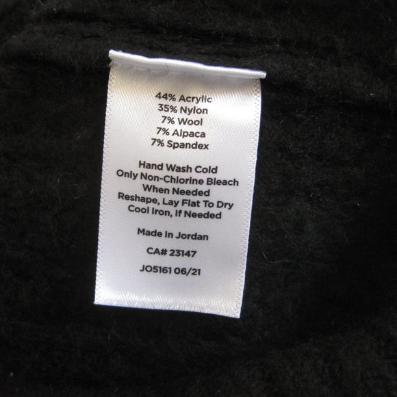 Talbots Women's Black Crew Neck Sweater Size L Wool Alpaca Blend Super Soft - Picture 7 of 7